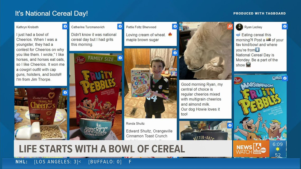 It's National Cereal Day and Ryan Leckey asked viewers to share their breakfast favorites - Vimarsana News