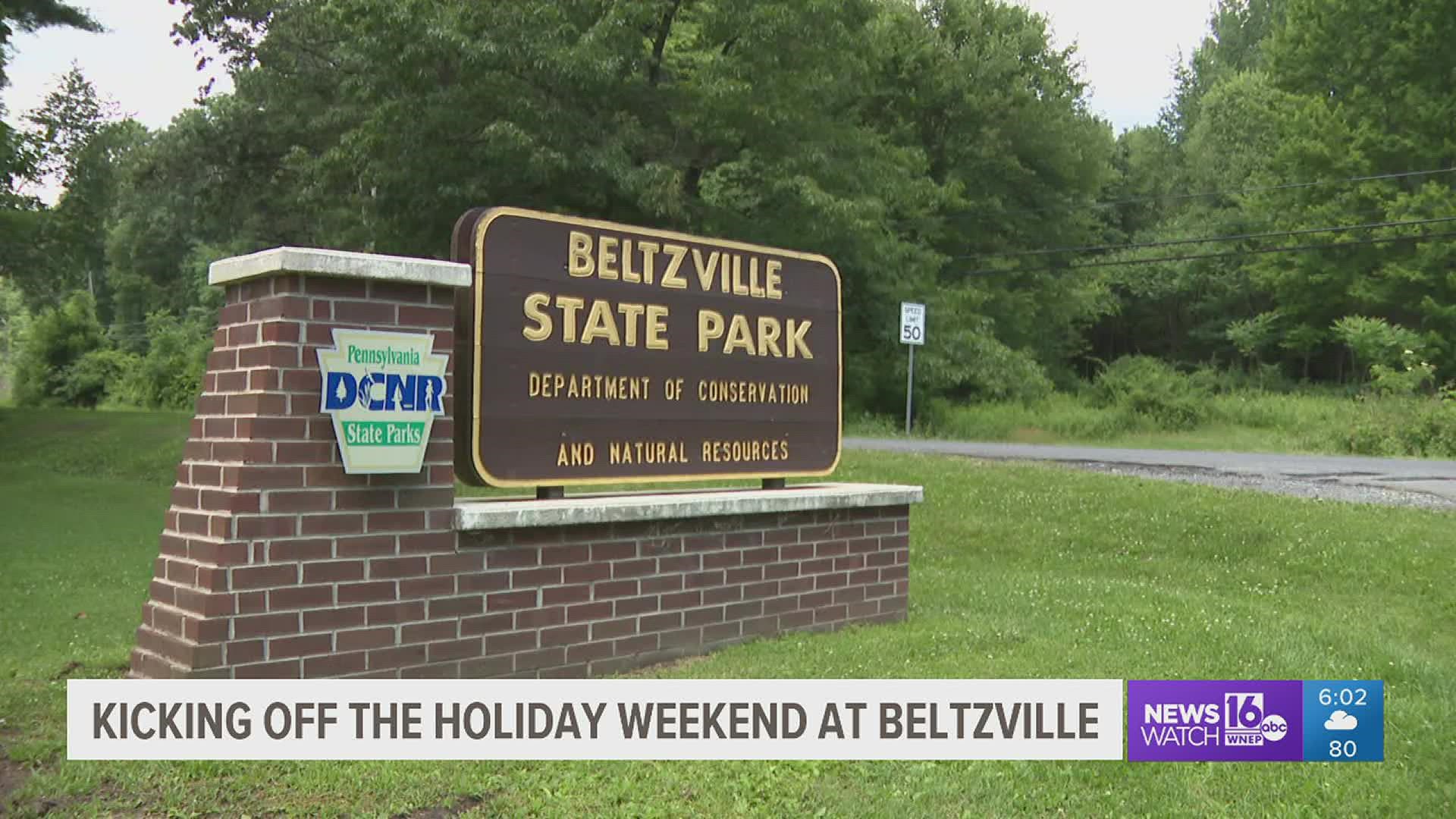 Officials at the state park expect a big crowd over the holiday weekend.