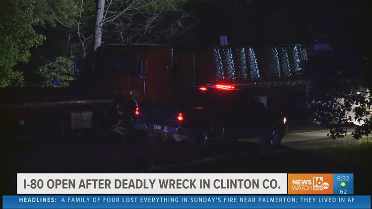 Deadly crash causes overnight mess on Interstate 80 in Clinton County