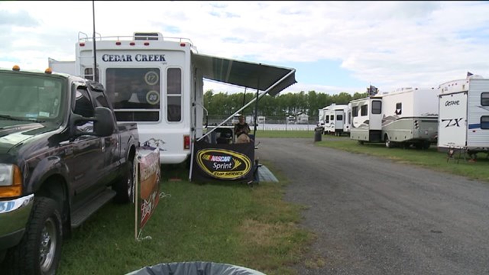 Fans Camped Out At Pocono Raceway For NASCAR Weekend