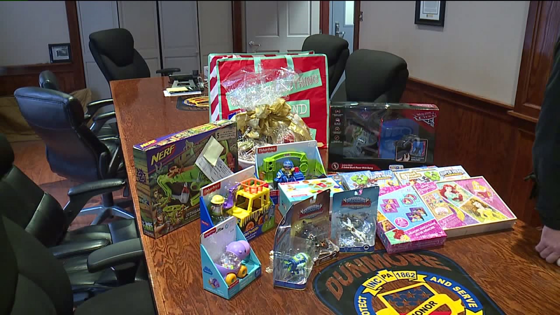 Dunmore Police Filling Cruiser with Holiday Cheer