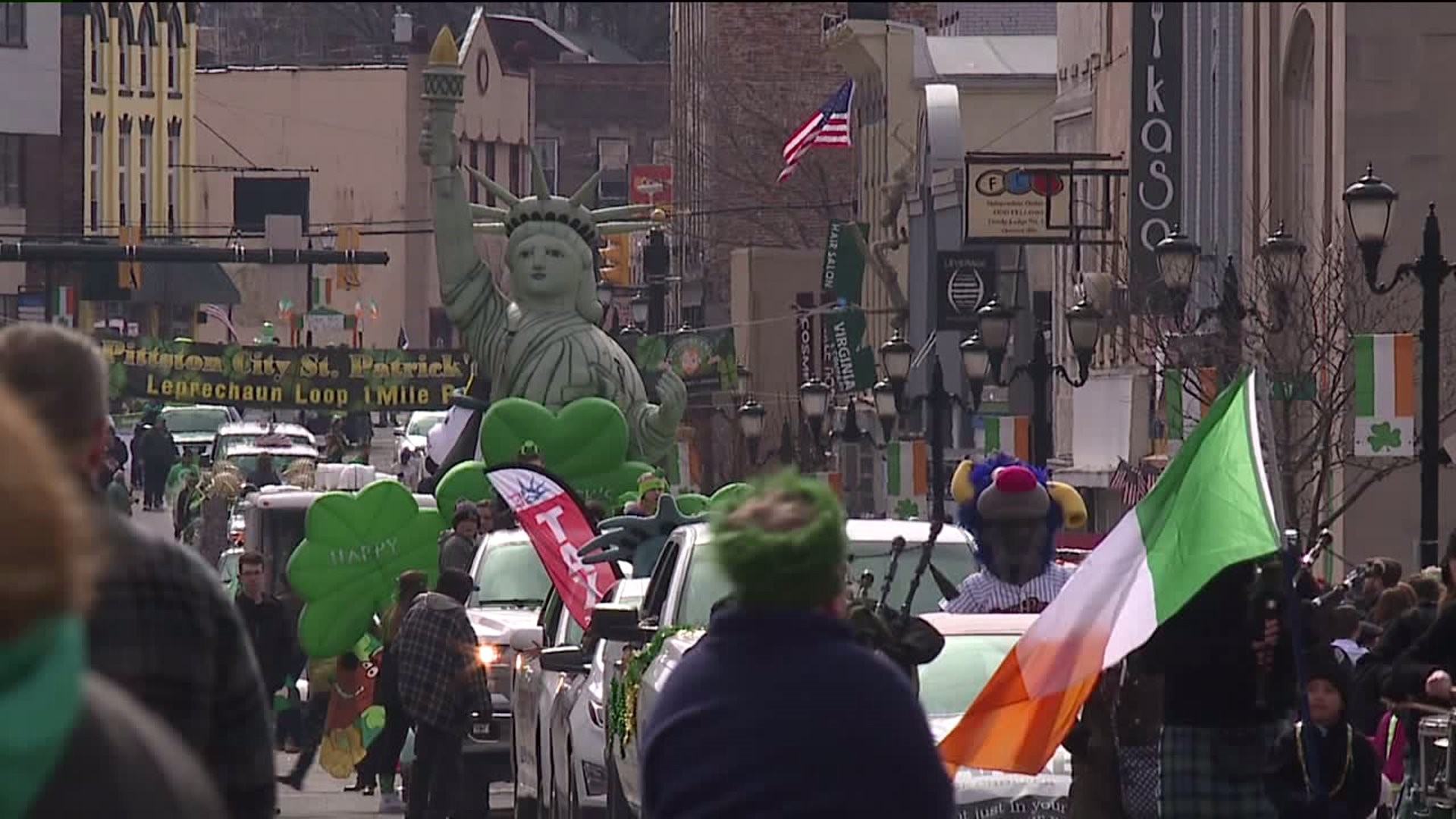 Family Fun at St. Patrick`s Parade in Pittston