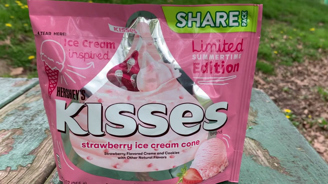 Taste Test: Strawberry Ice Cream Cone Hershey's Kisses