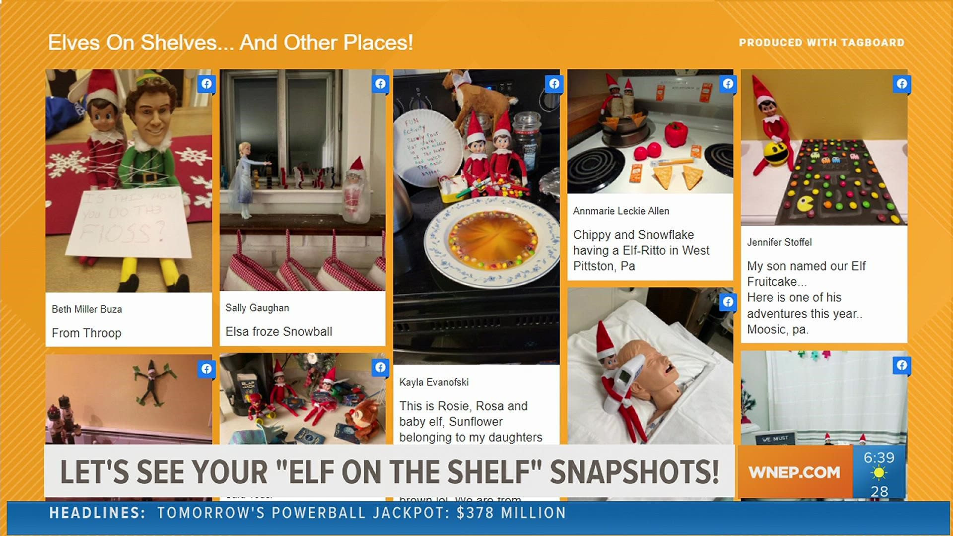 From toilet papering homes and classrooms, so many of you shared your hilarious "Elf on the Shelf" moments with Newswatch 16's Ryan Leckey.