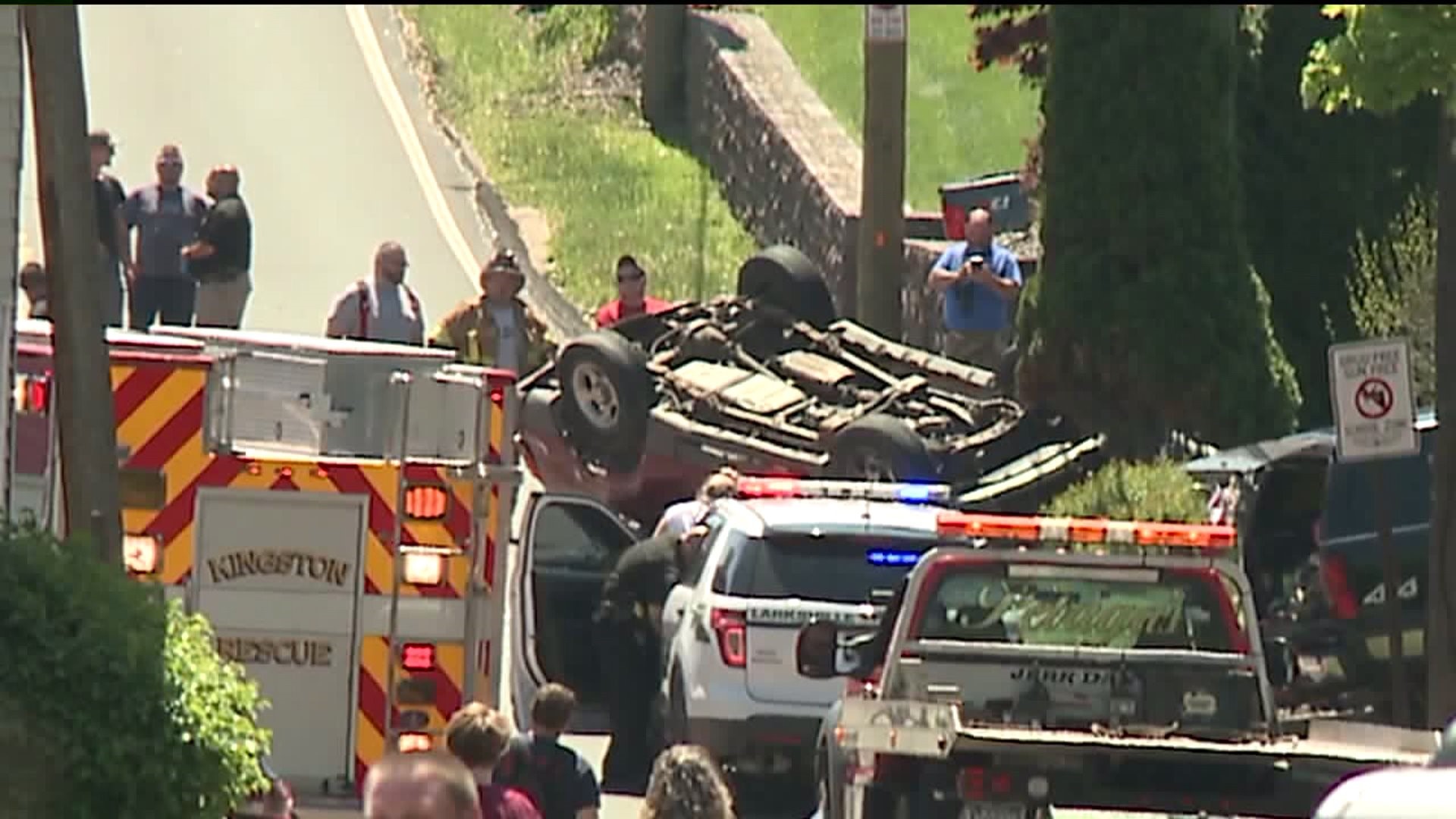 Police: Speed Played a Role in Rollover Crash in Luzerne County