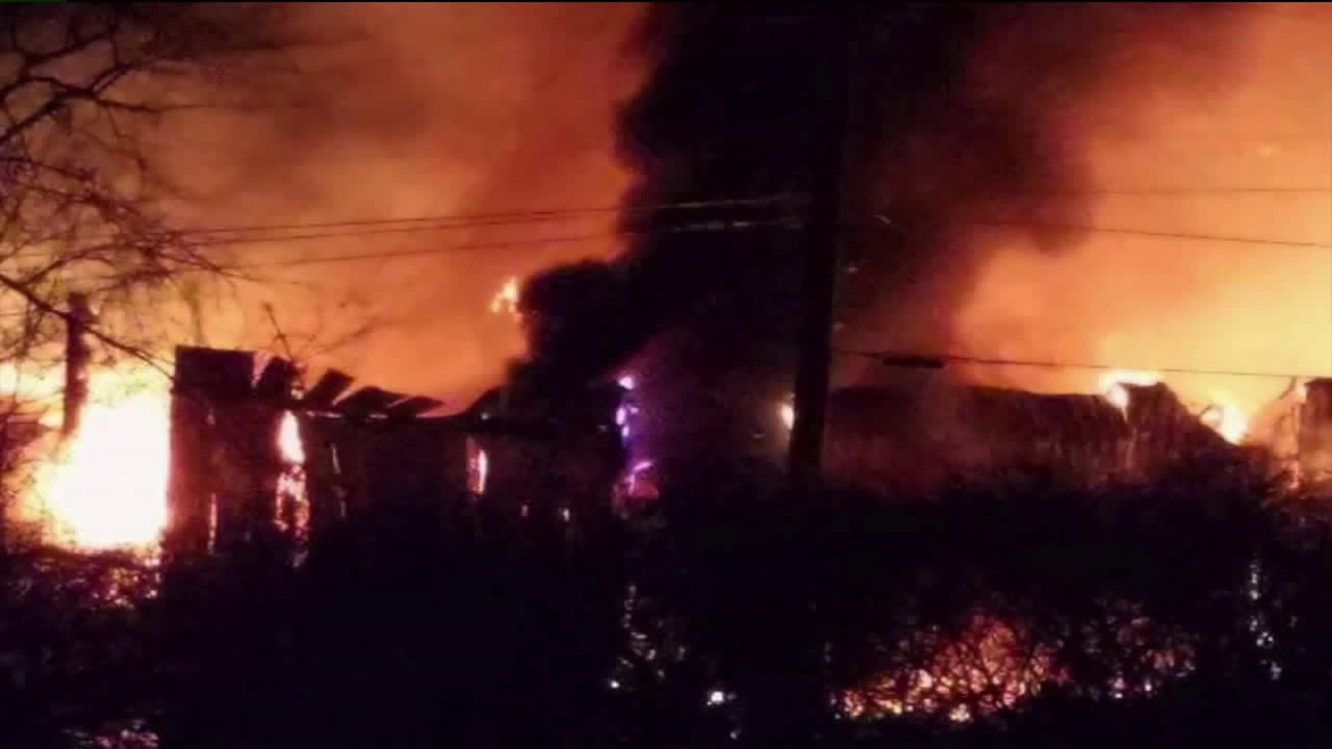 Massive Flames at Business in Bradford County