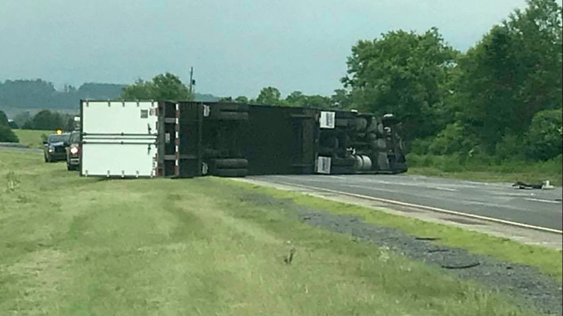Highway Reopens after Rolled Tractor-Trailer Blocks Interstate 80 ...