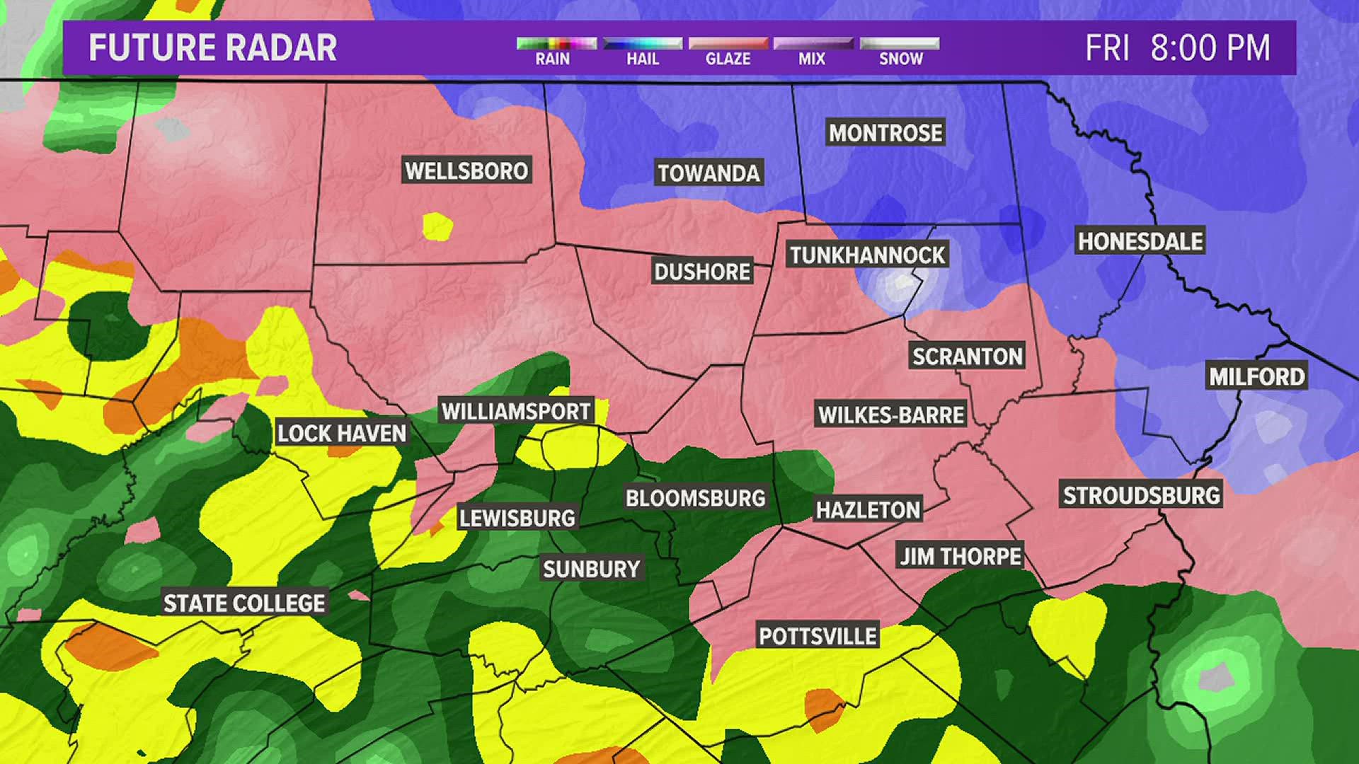 WEATHER UPDATE: What To Expect From Tonight's Wintery Mix | Wnep.com