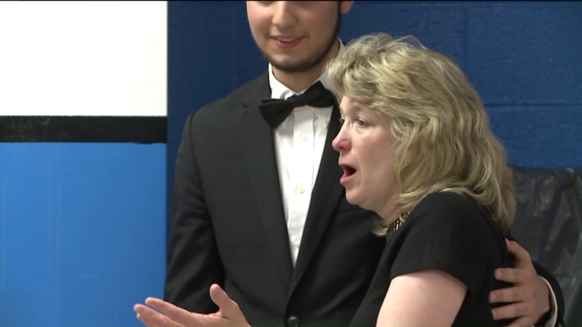 Past and Present Students Surprise Retiring Orchestra Teacher