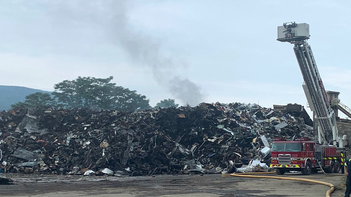 Crews Continue Battle Against Williamsport Recycling Fire