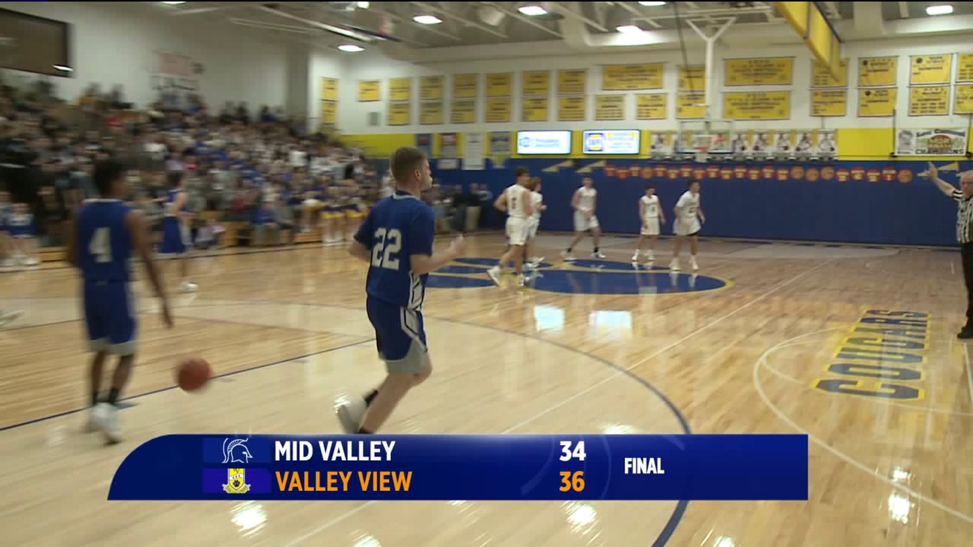 Valley View Boys Outlast Mid Valley 36-34