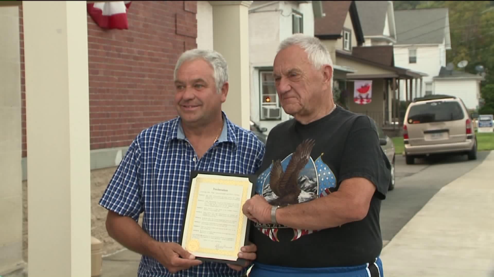 Archbald City Council Presents Volunteer Awards to Two Men
