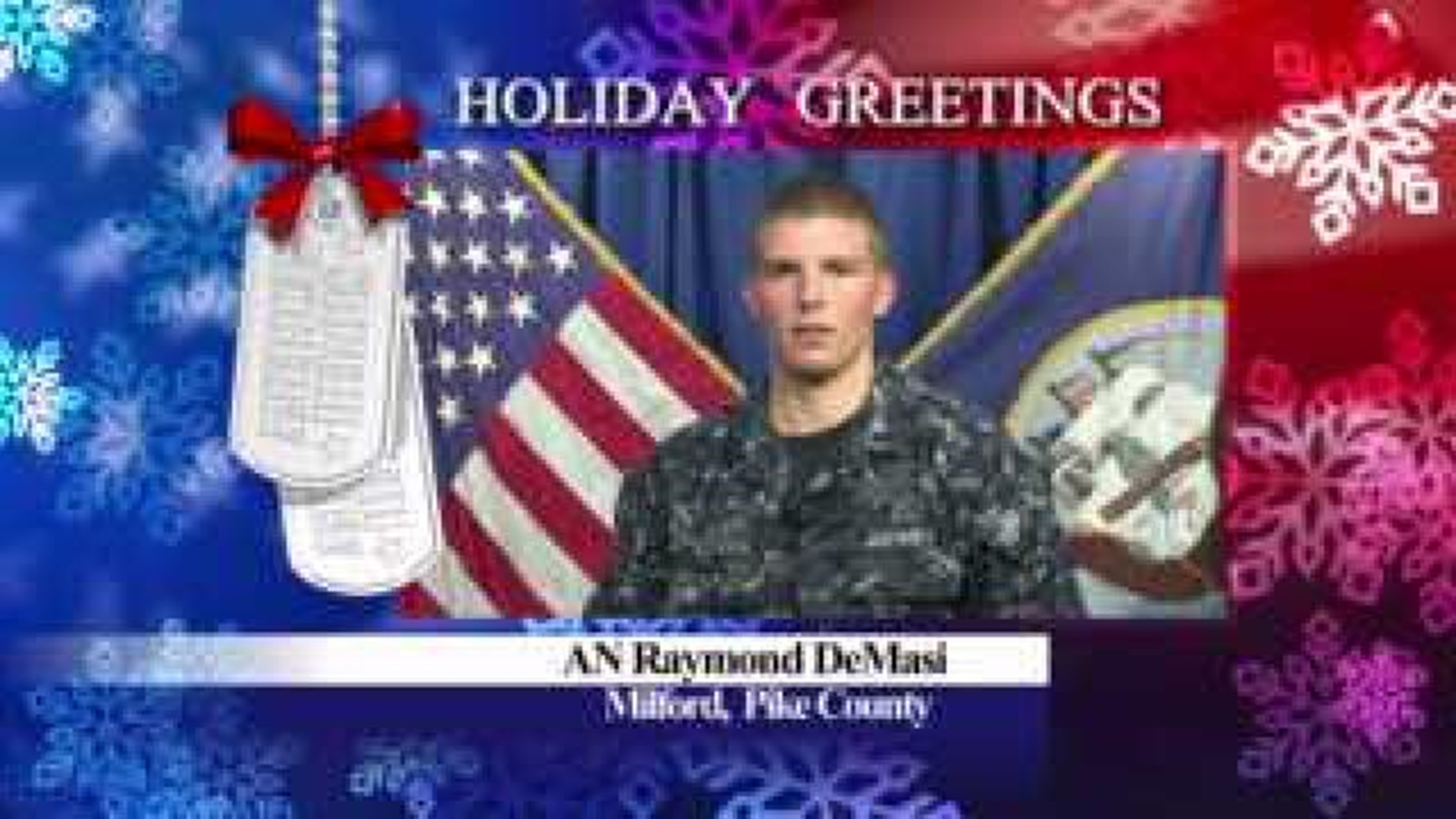 Military Greeting: AN Raymond DeMasi