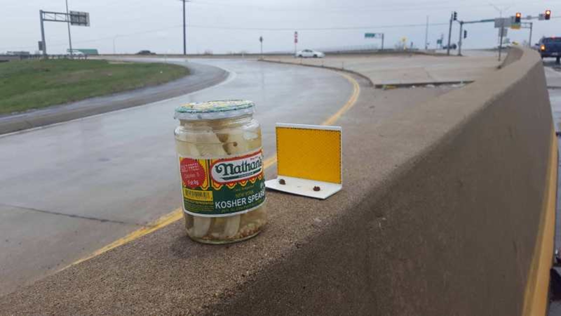 Mysterious Pickle Jar Keeps Reappearing on Ramp to Missouri Highway