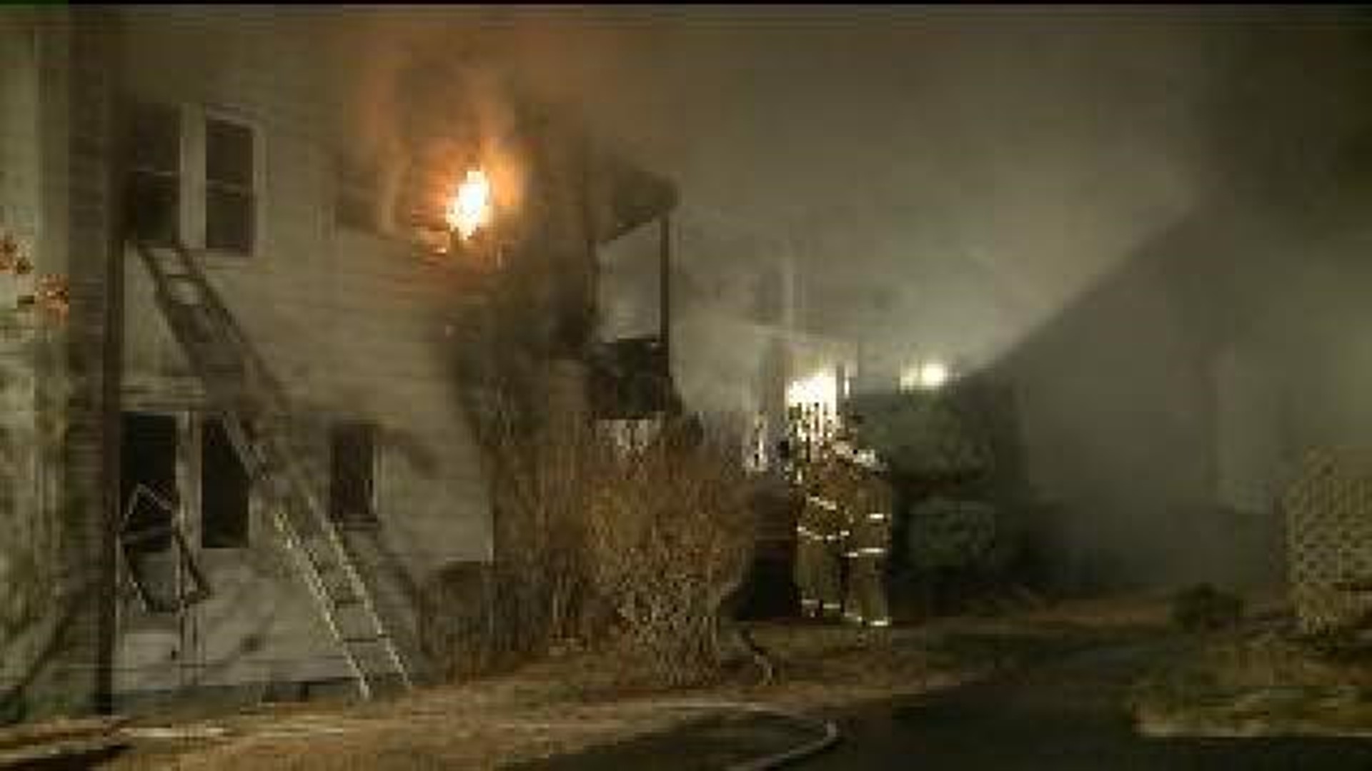 Fire Crews Fight Flames Thanksgiving Morning