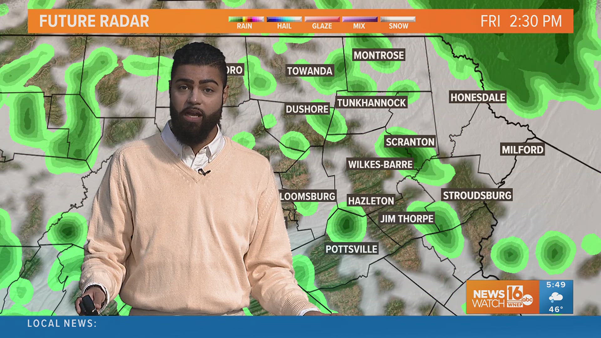 The weekend looks primarily dry, and it gets much warmer and sunnier by Monday!
