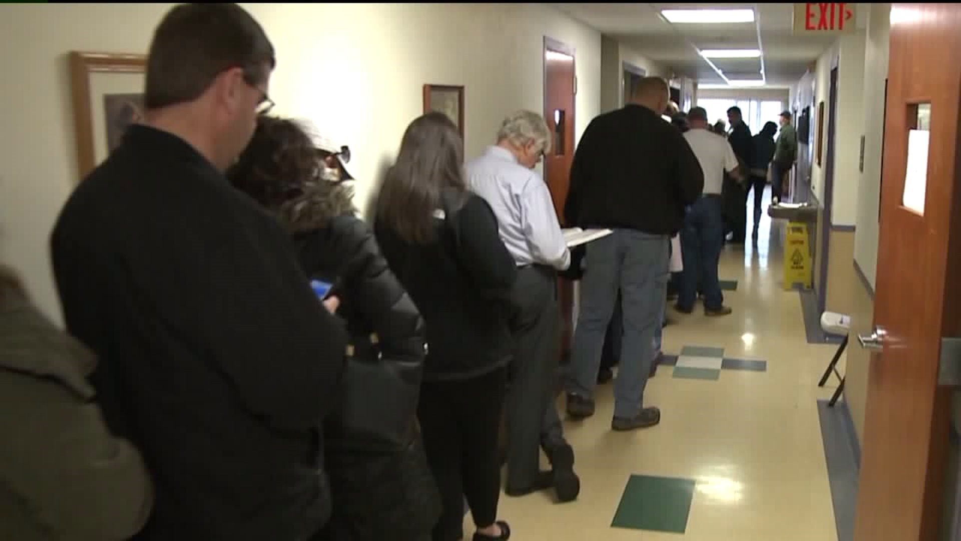 High Voter Turnout at Luzerne County Polling Place