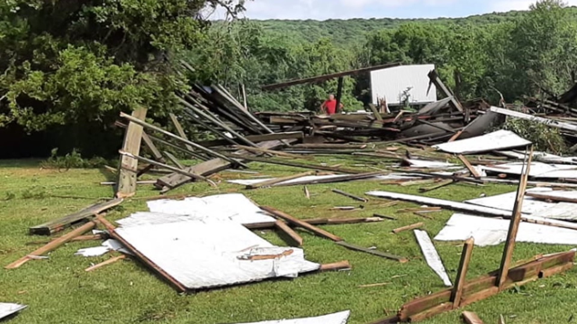 Damage was reported in Clinton, Montour, and Northumbeland Counties