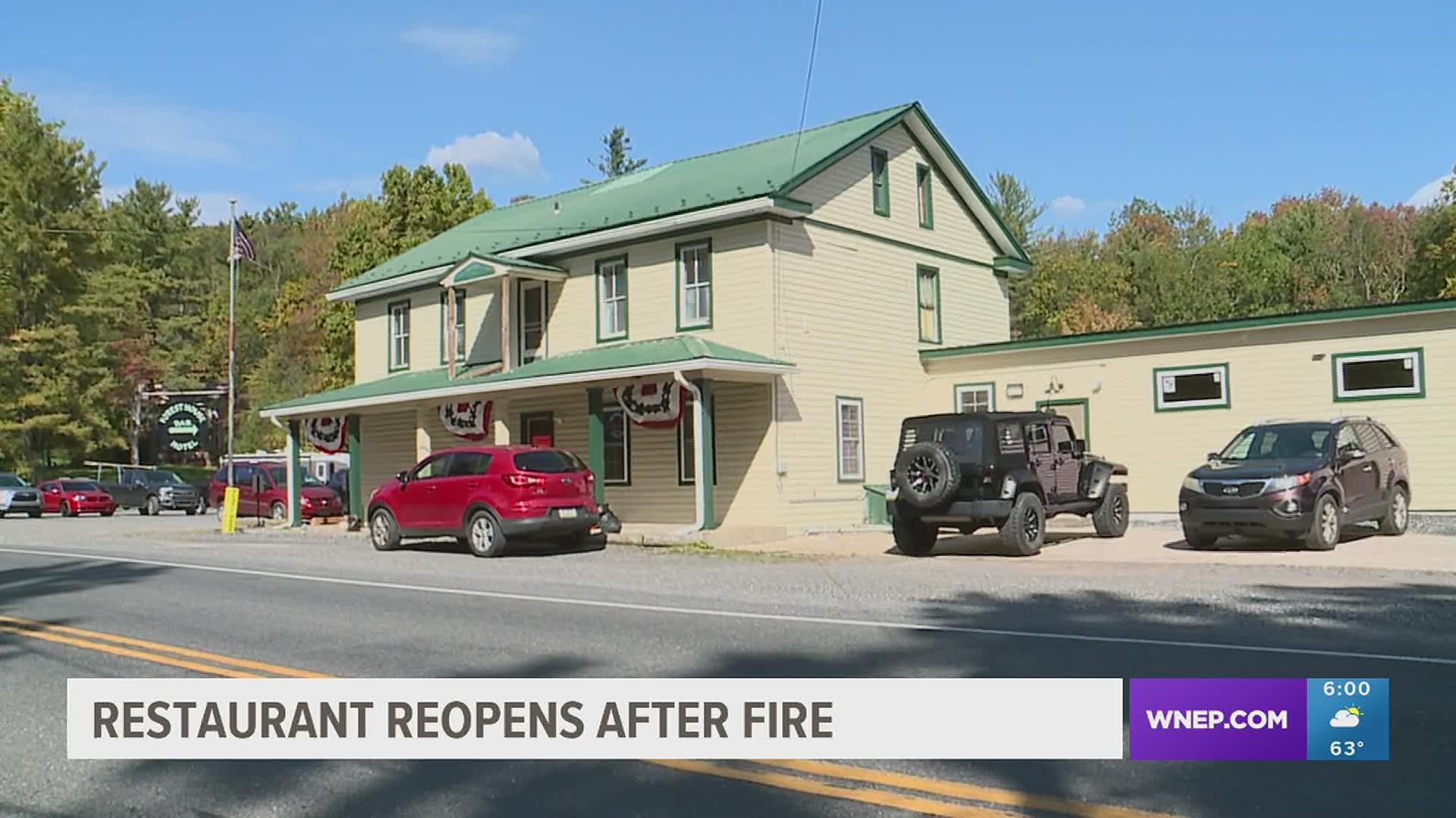 A restaurant in Union County is open once again after it was heavily damaged by fire last year.