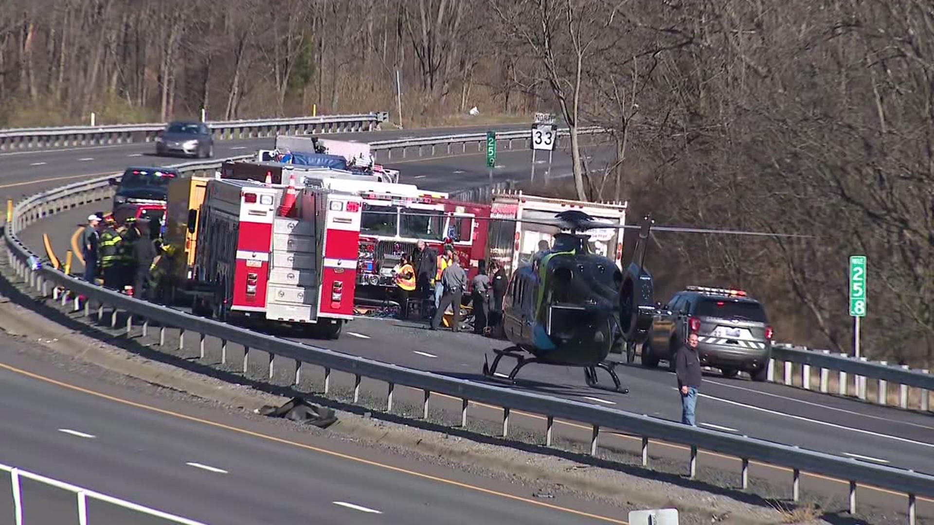 Wreck on Route 33 in Monroe County