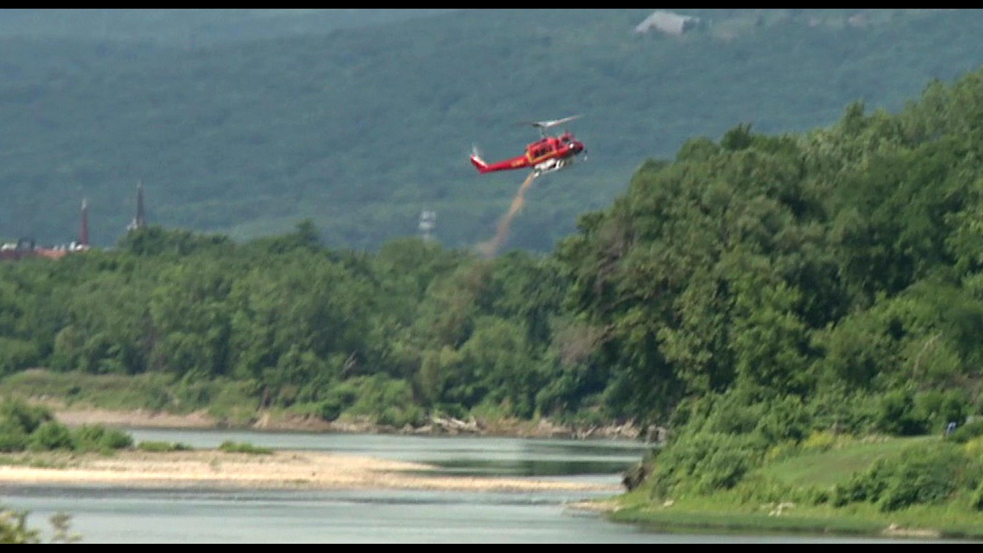 Crews are spraying an organic compound to help reduce the gnat population in our area.