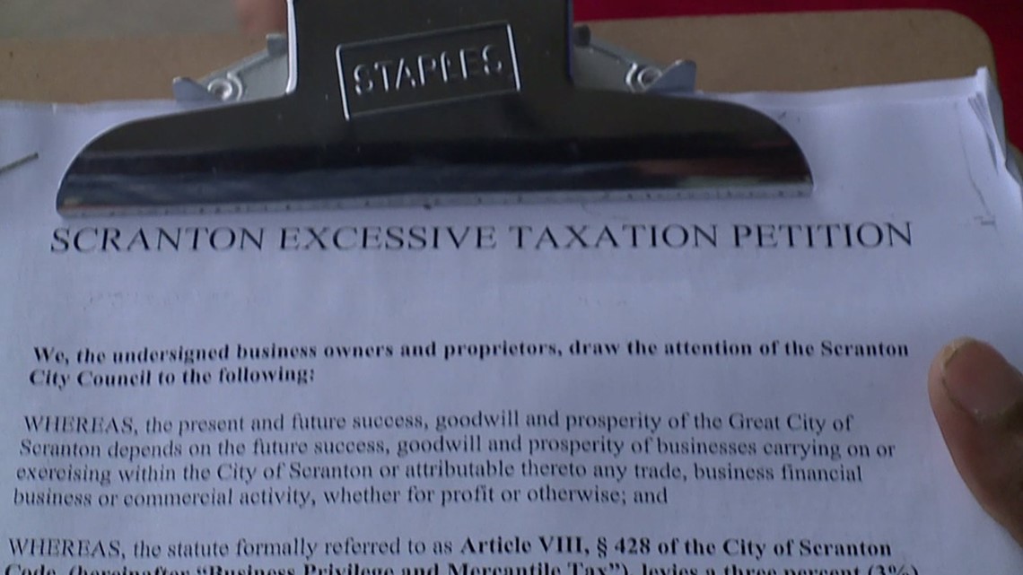 Businesses Sign Petition to Boycott Scranton Taxes