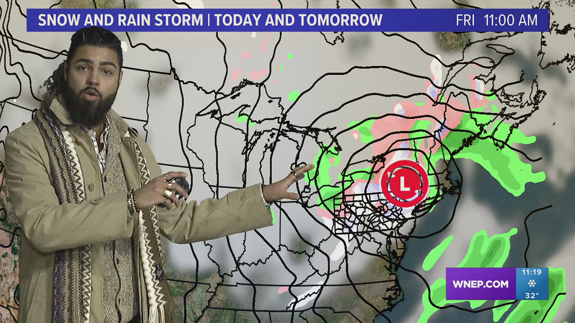 Rain returns as temperatures rise above the freezing mark again tomorrow morning.