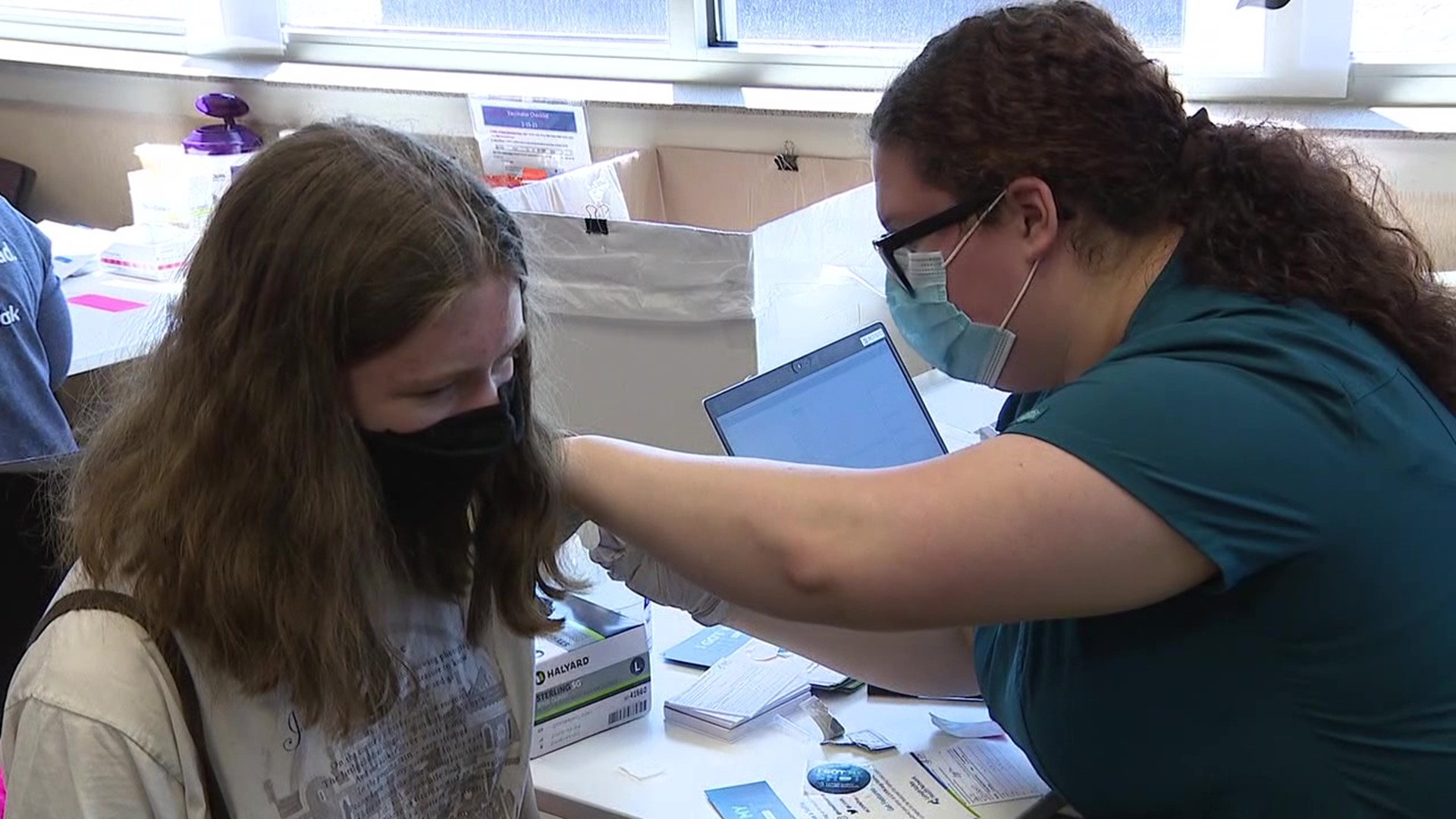 Plenty of young people got their first dose of Pfizer's COVID-19 vaccine at Lehigh Valley Hospital - Pocono in East Stroudsburg.