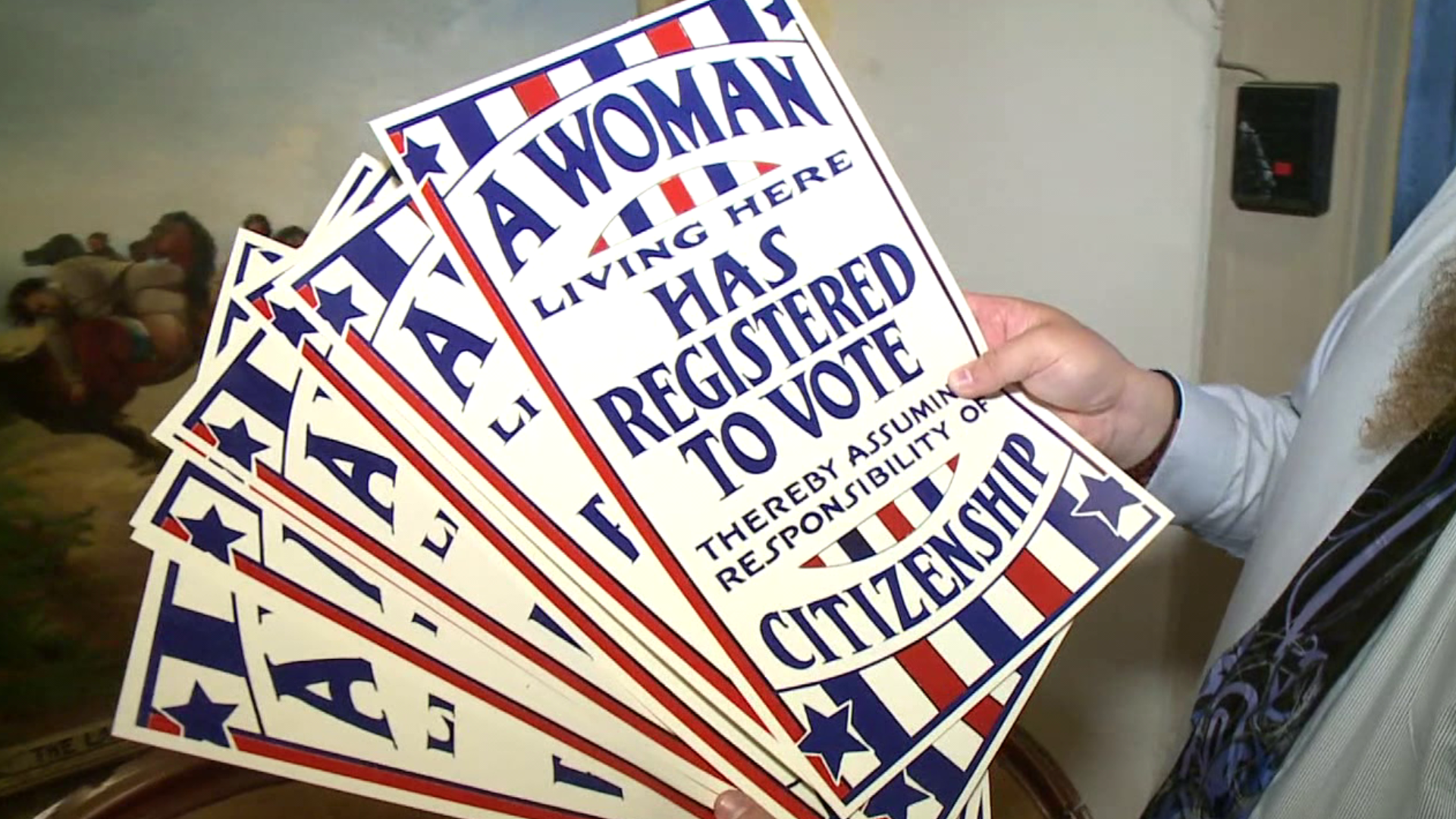 A women's suffrage poster is making a come back thanks to the Luzerne County Historical Society.