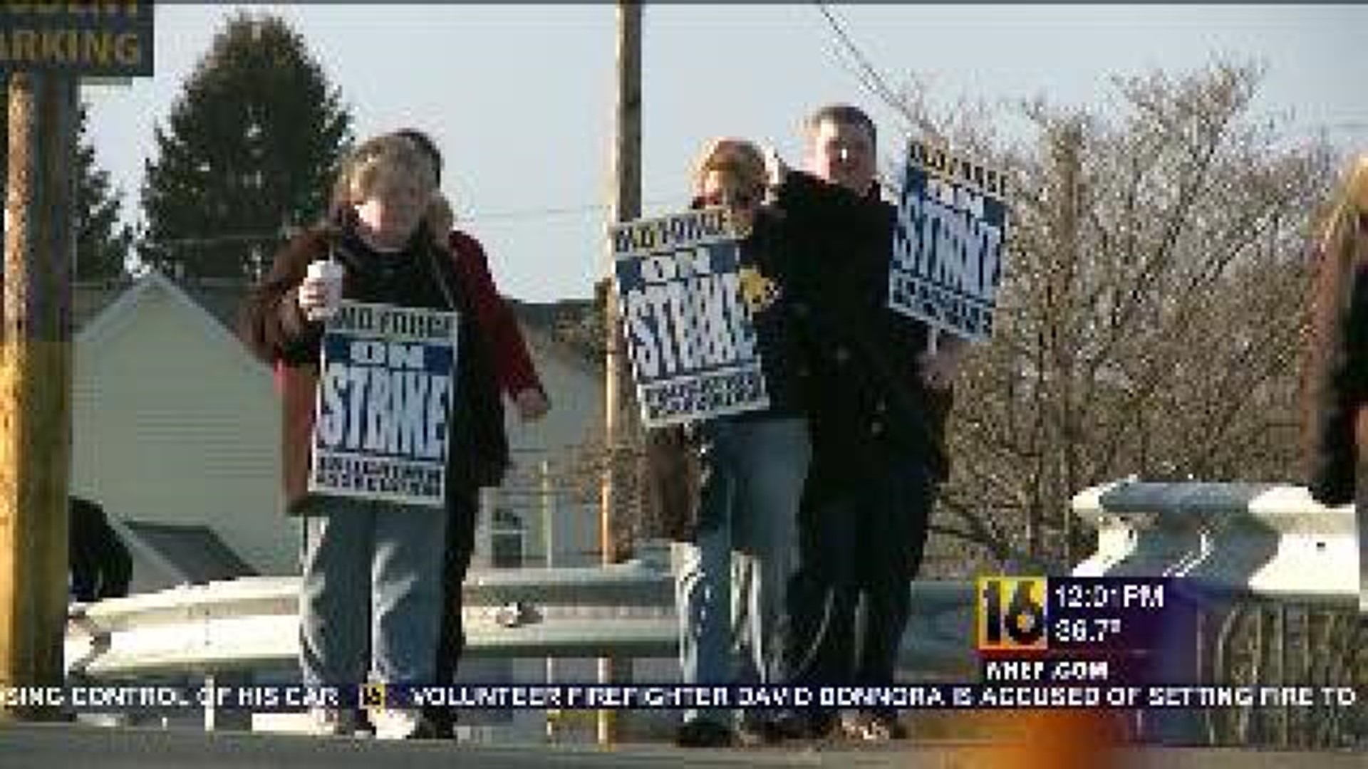 Teachers On Strike In Old Forge