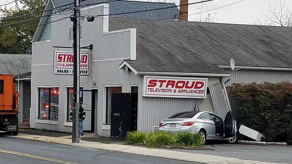 Car Slams into Stroudsburg Business