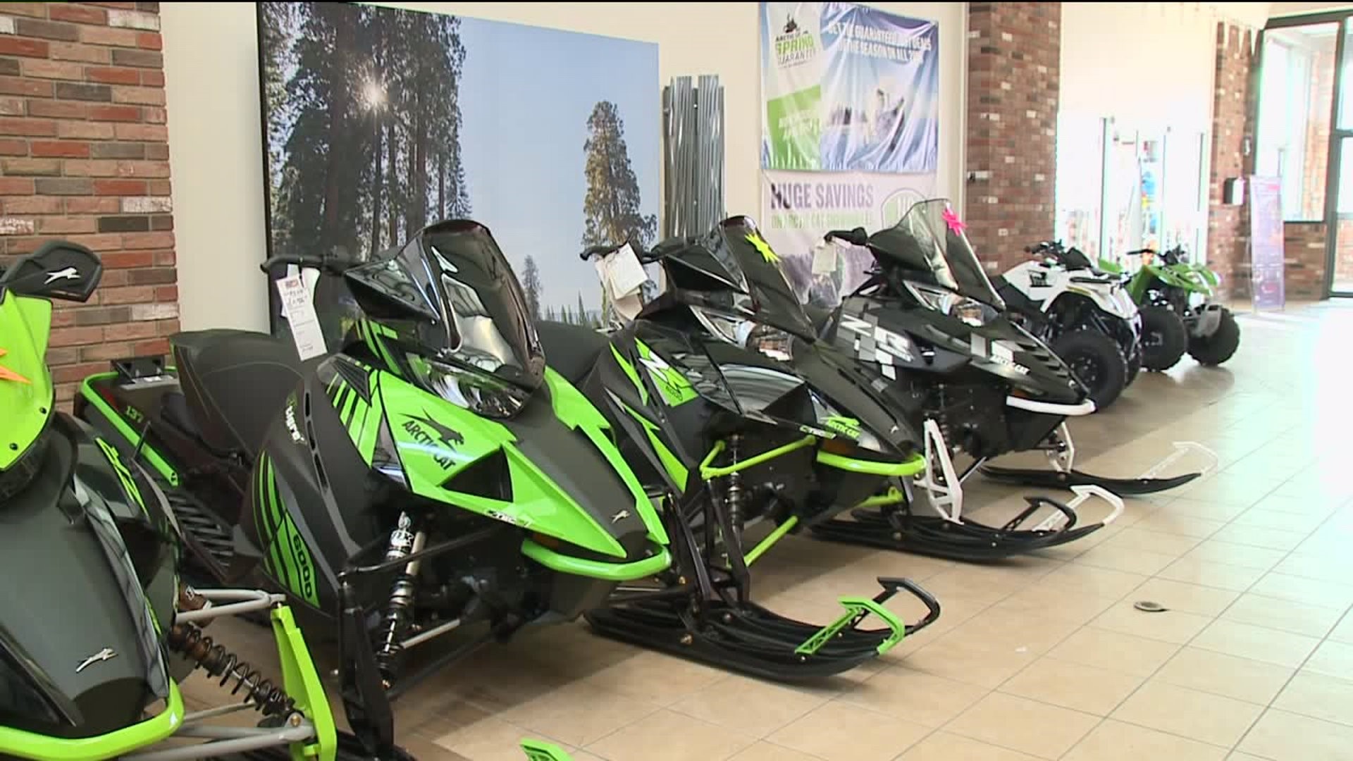No Snow, Slow Sales for Snowmobiles