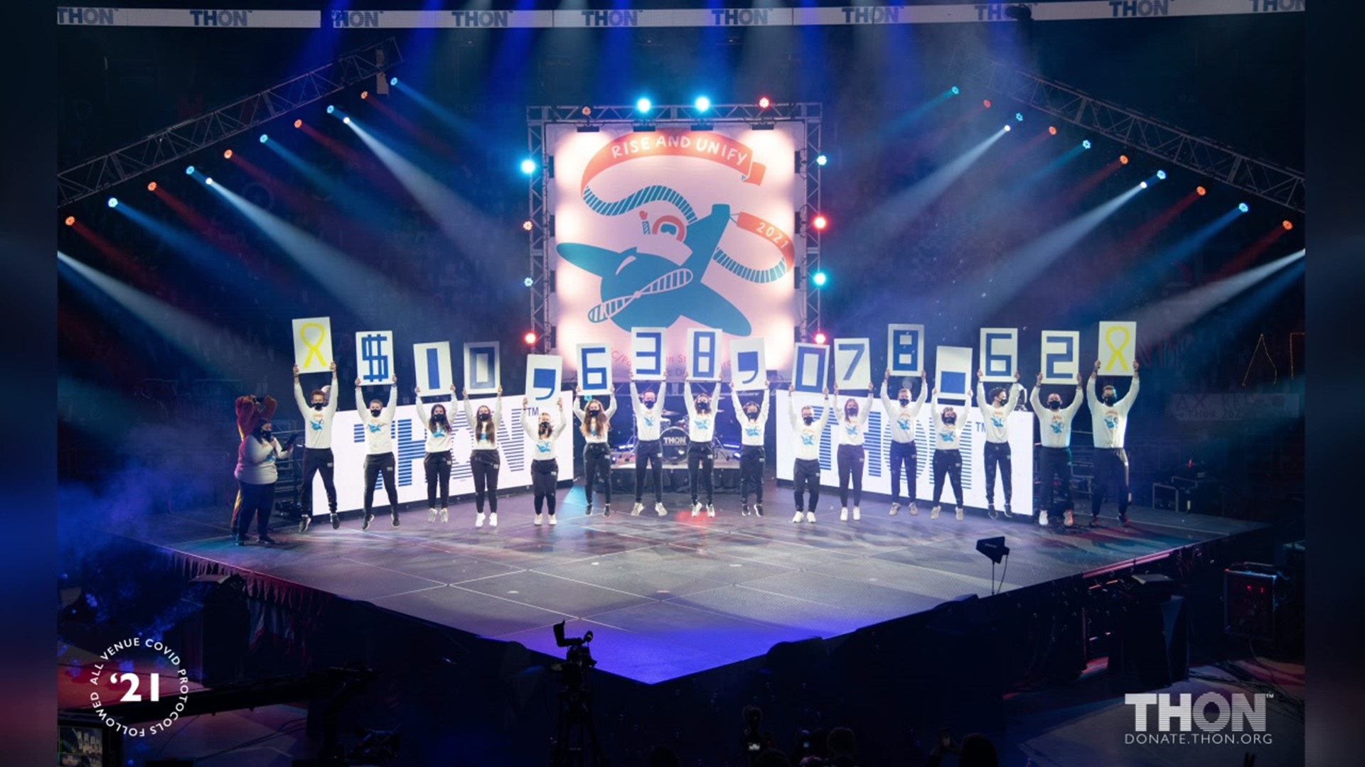 The dance marathon usually draws thousands of students to the Bryce Jordan Center but this year it was held virtually.