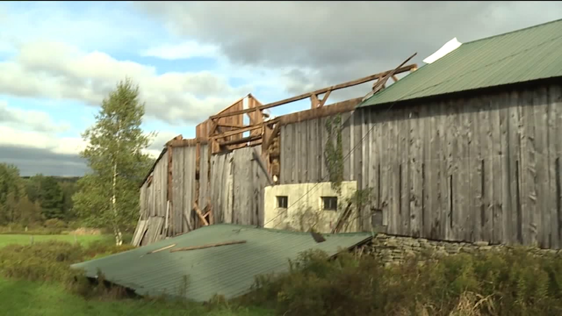 Civil War Era Barn Torn Apart by Tornado