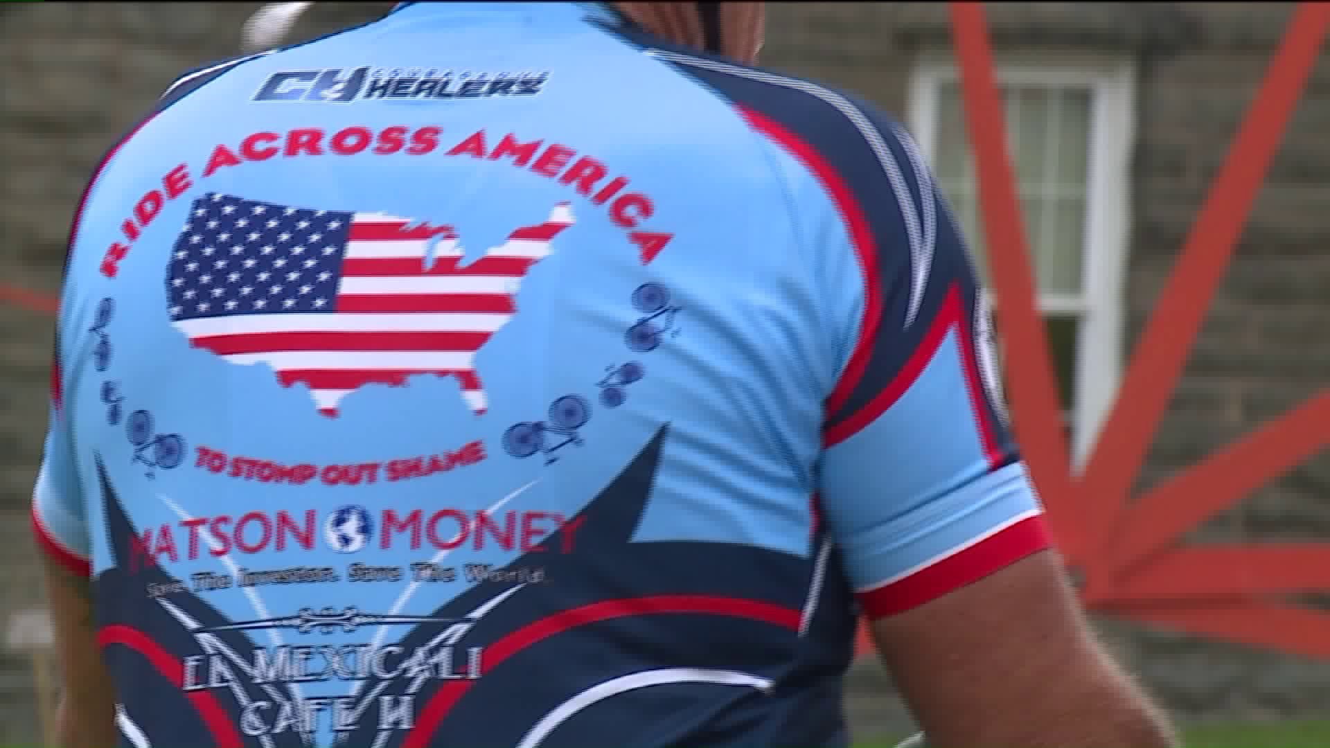 California Man Bikes to PA to Help End Sexual Abuse in Men and Boys