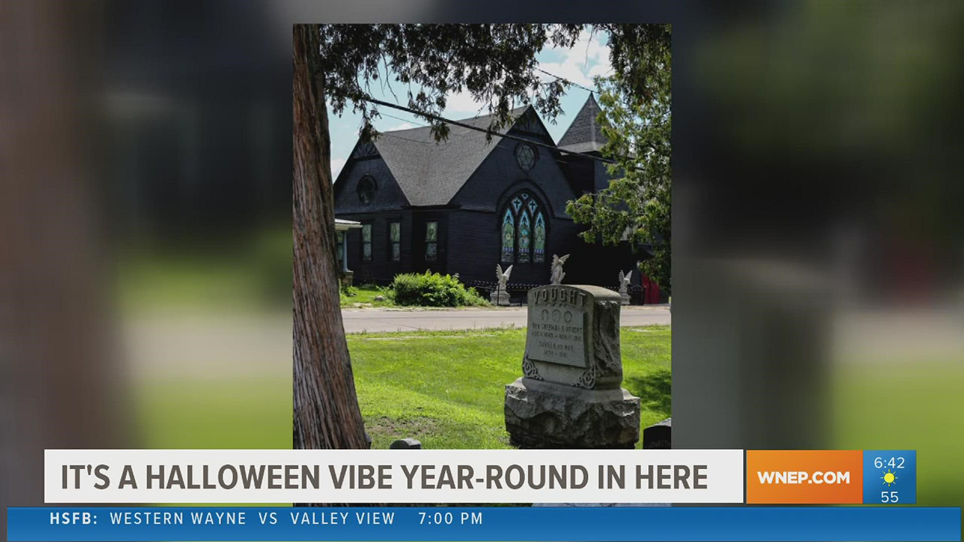 It's a not-so-typical home renovation in one part of Columbia County. A man has converted a once empty church into a place with Halloween vibes year-round.