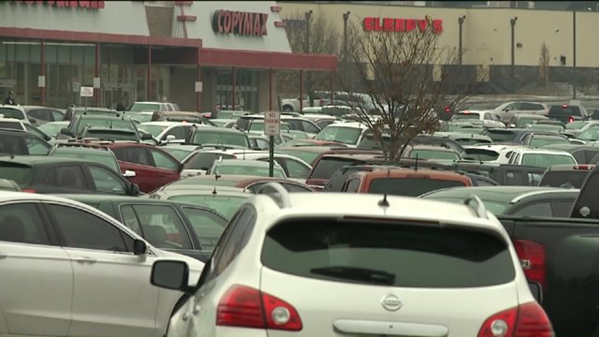 Shoppers Pack Parking Lots in Luzerne County