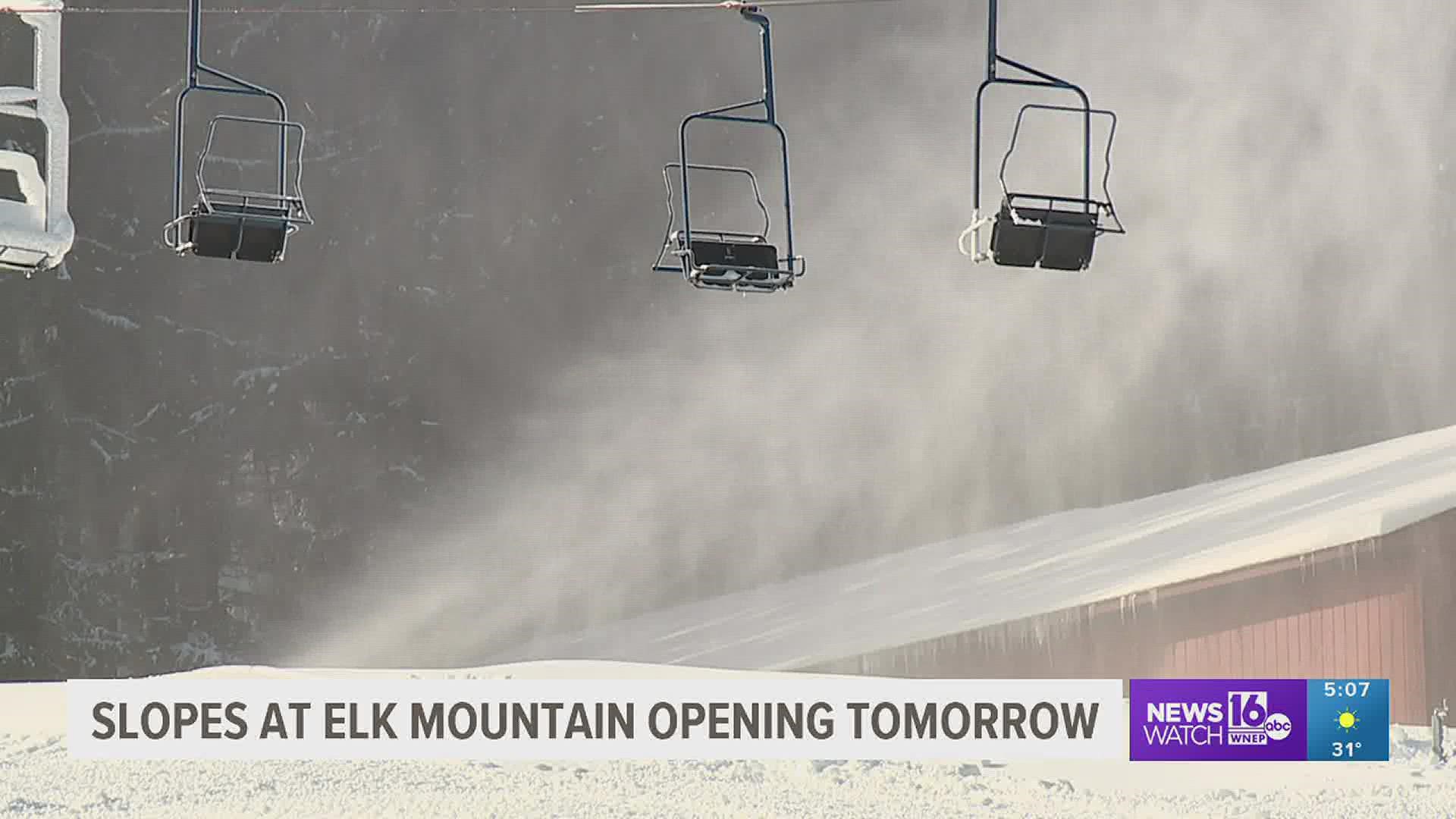 Snow in the forecast is great news for skiers and snowboarders as one ski resort in Susquehanna County readies for opening day.
