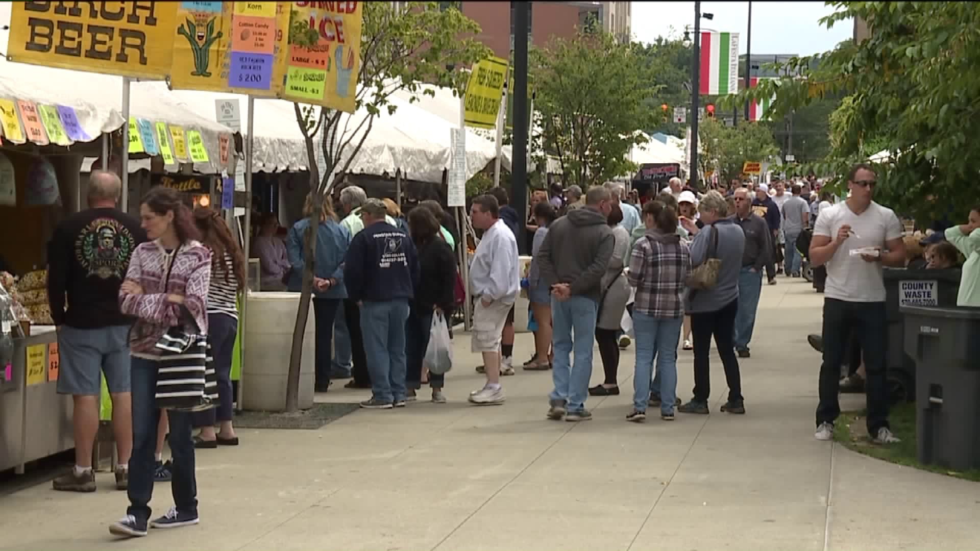 Weather Not Keeping Crowds Away at La Festa