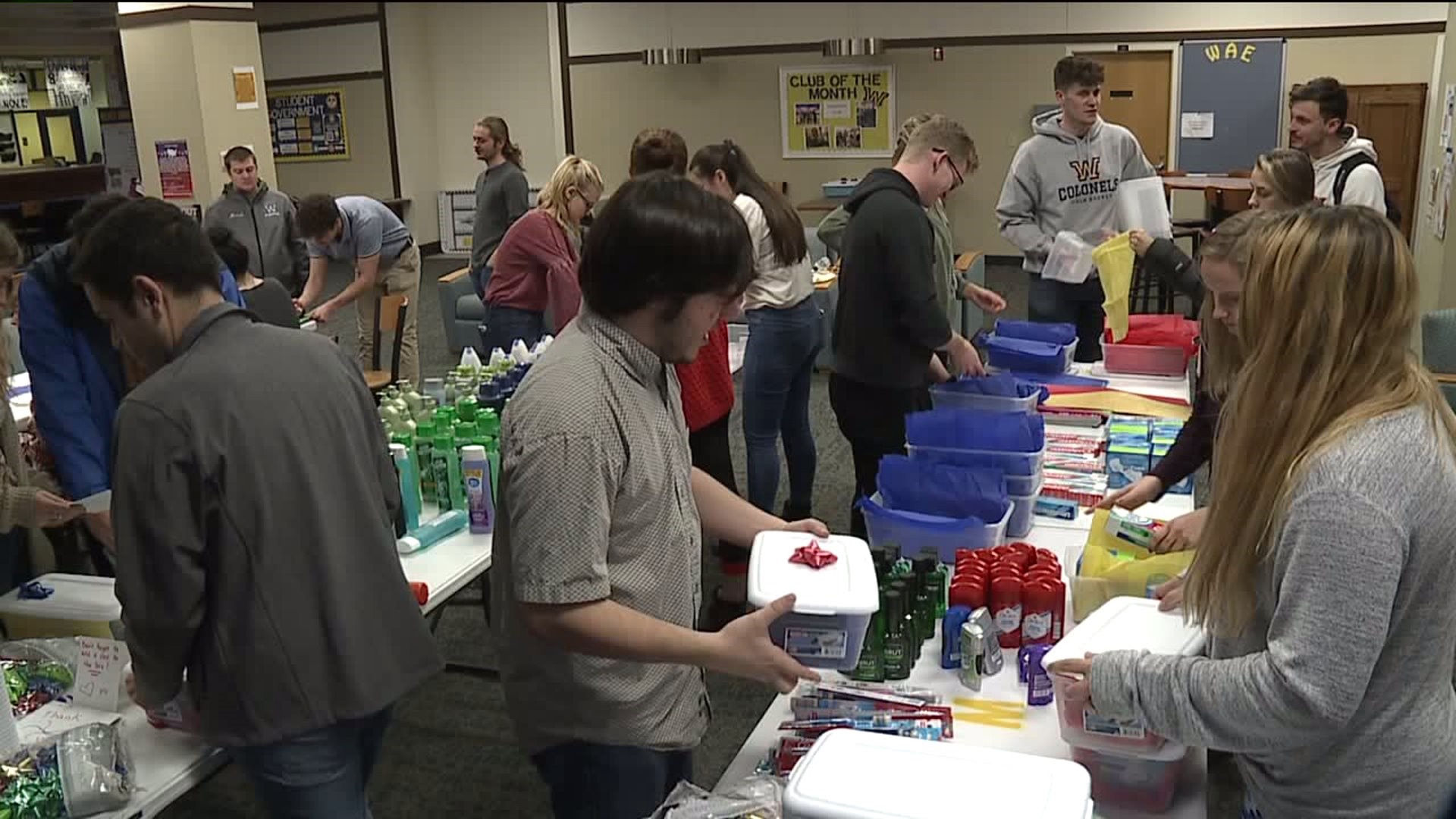 Wilkes University Students Put Together Care Packages for Veterans