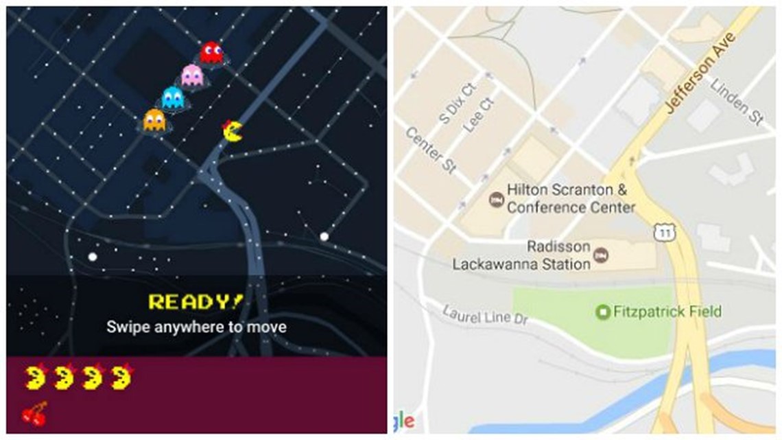 Play Pac-Man in Google Maps  Secret April Fools Day Trick 