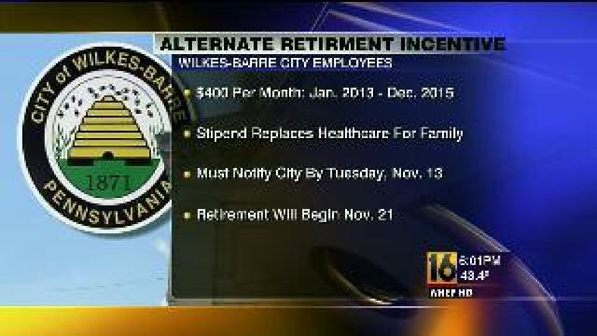 Wilkes-Barre Mayor: No Layoffs