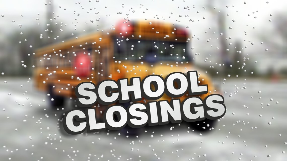 Here's the latest list of school closings, delays, flexible instruction