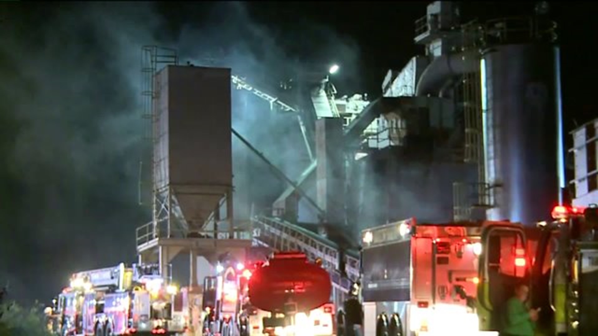Fire at Asphalt Plant in Susquehanna County