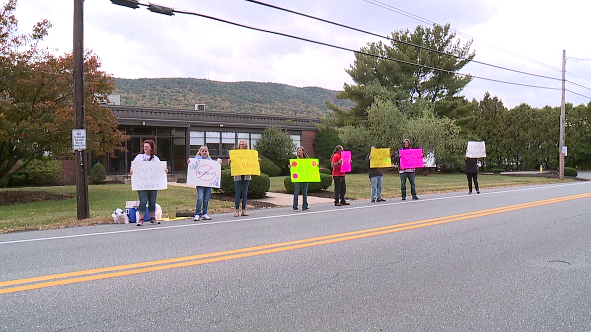 Former employees at the Shop-Vac plant in Williamsport are asking for the public's support.