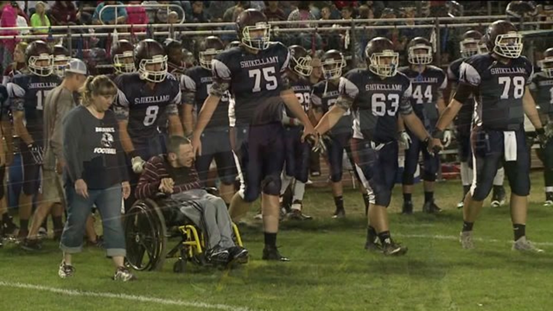 A Special Football Team Co-Captain For Shikellamy