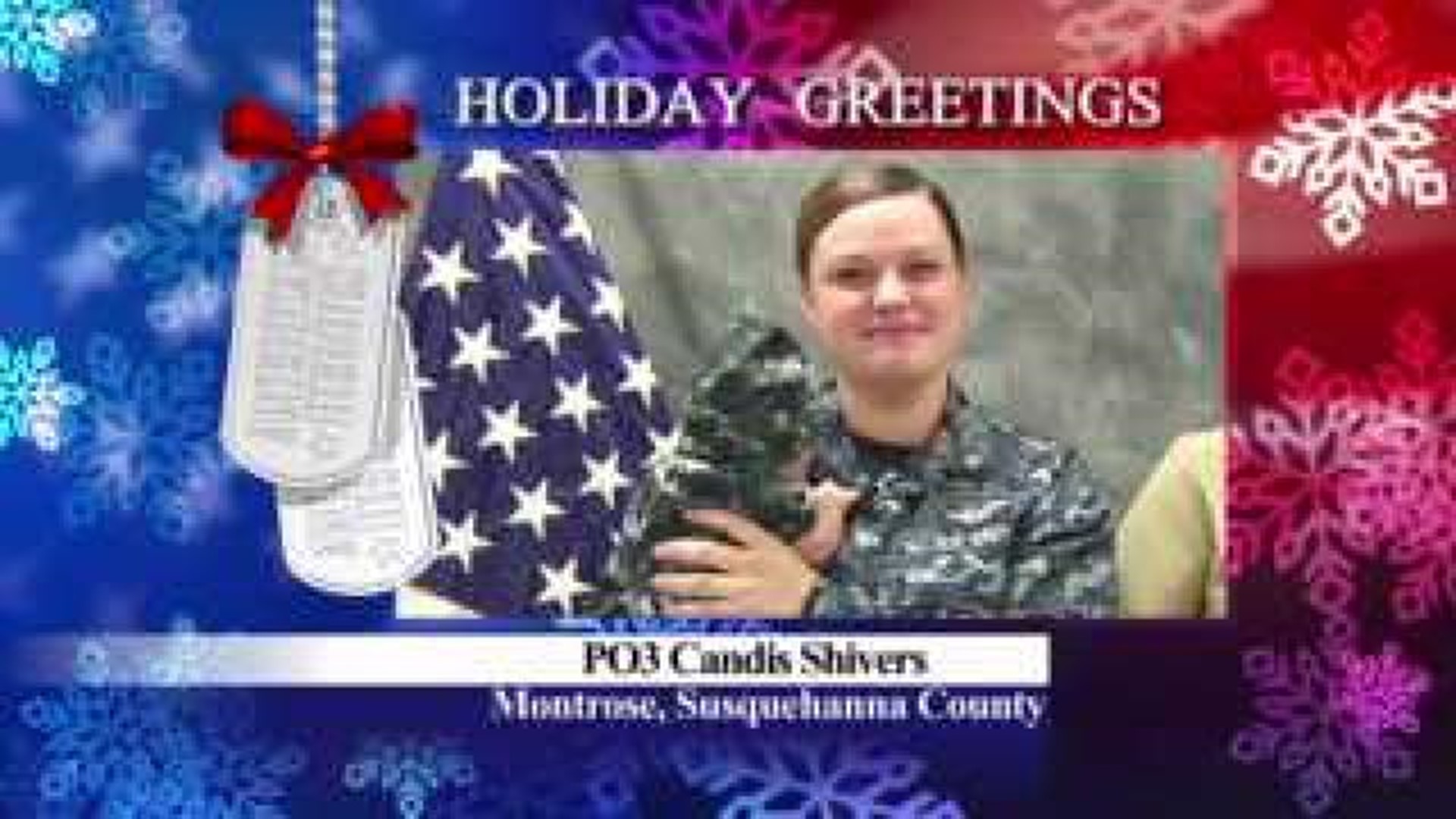Military Greeting: PO3 Candis Shivers