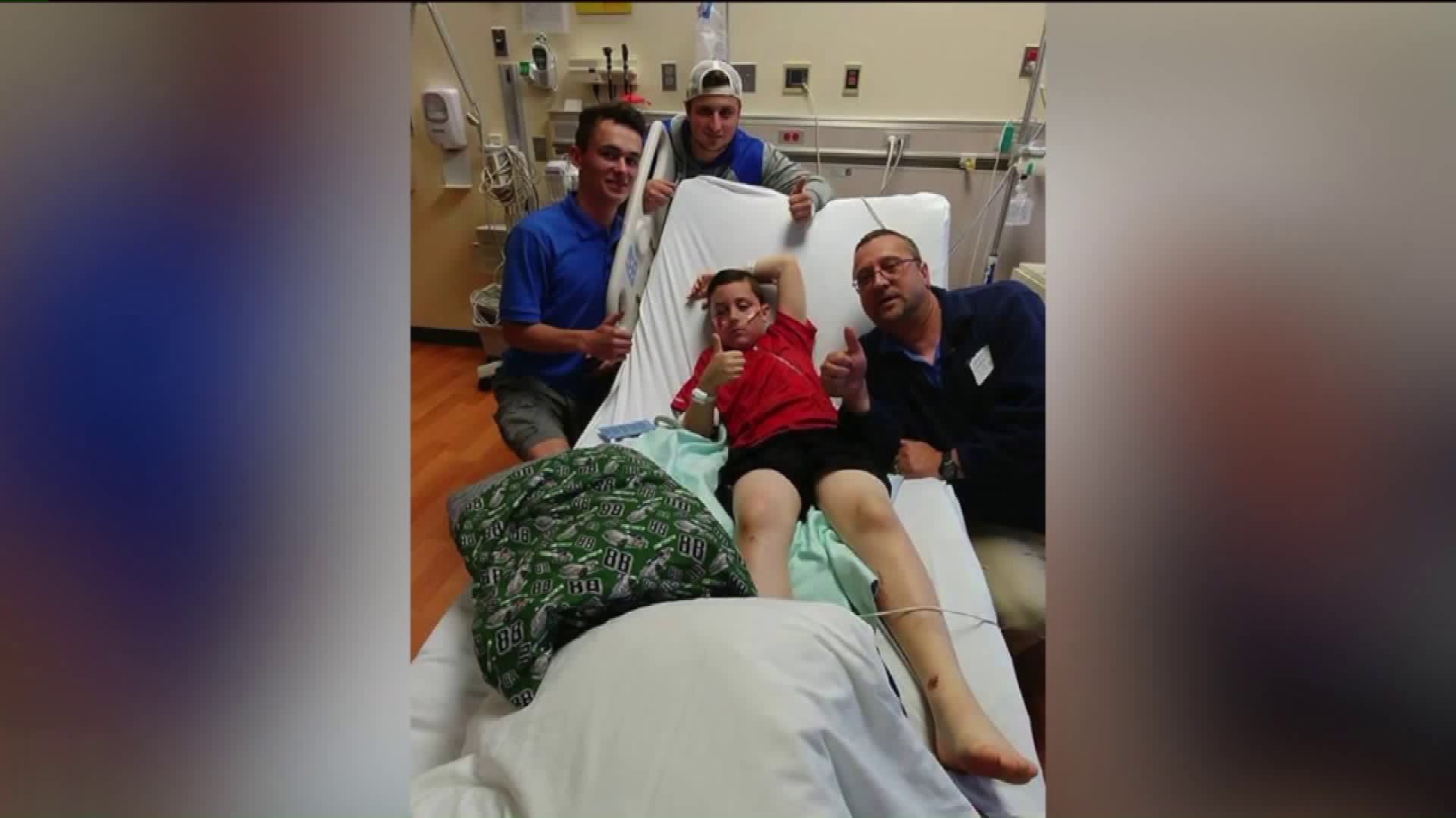 Boy Hurt in Parade Released from Hospital and Recovering at Home