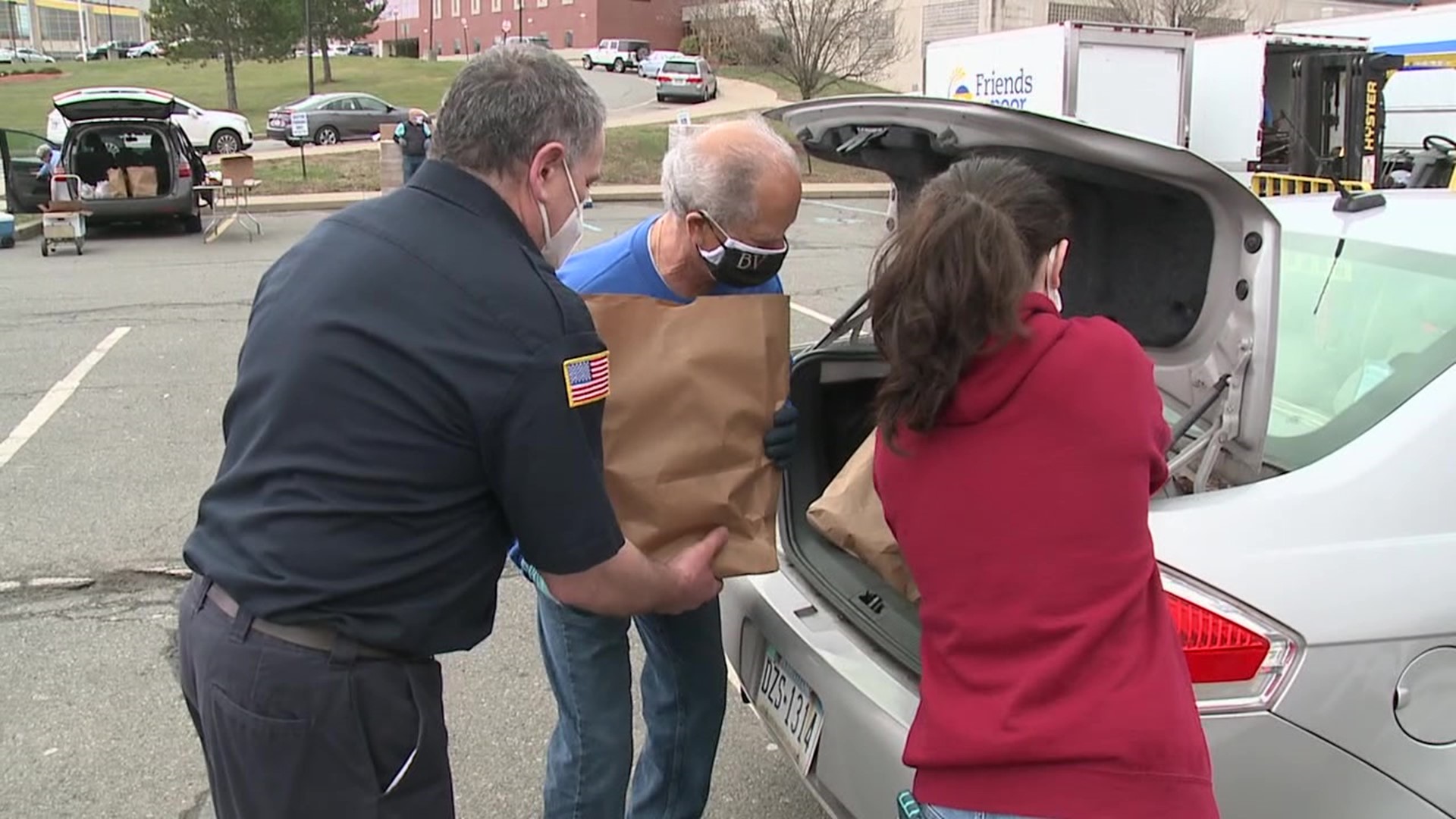 Friends of the Poor hosted their annual event to make sure families have hams and other essentials for the holiday.