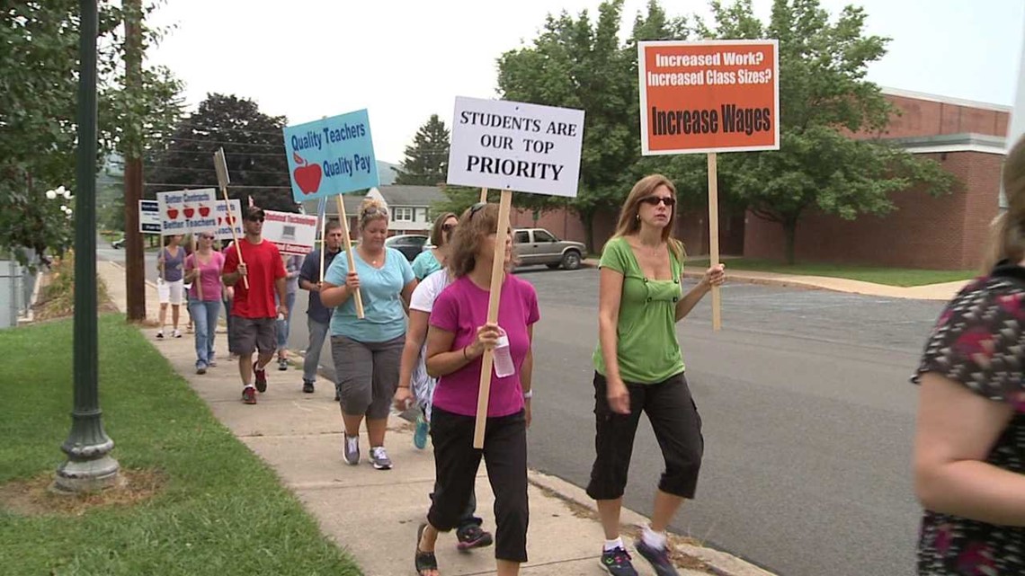 Millville Area Teachers go on Strike